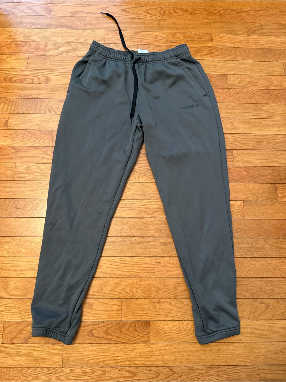adidas Men's Charcoal Gray Jogger Sweatpants